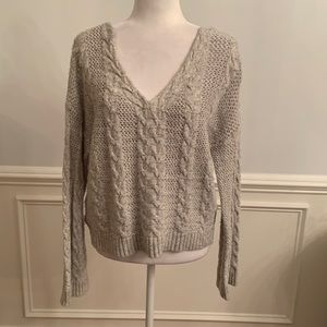 Urban Outfitters Gray V Neck Sweater Size Medium